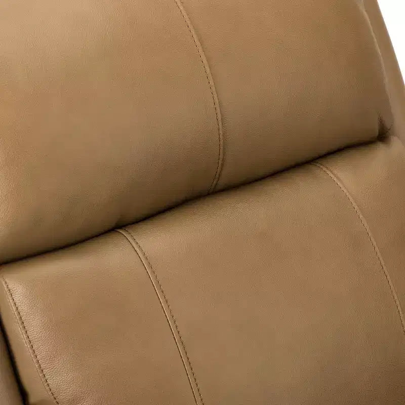 Poltrona reclinabile manuale in vera pelle Irene 30.5 Wide con braccioli arrotolati | ART OF LIVING DESIGNS