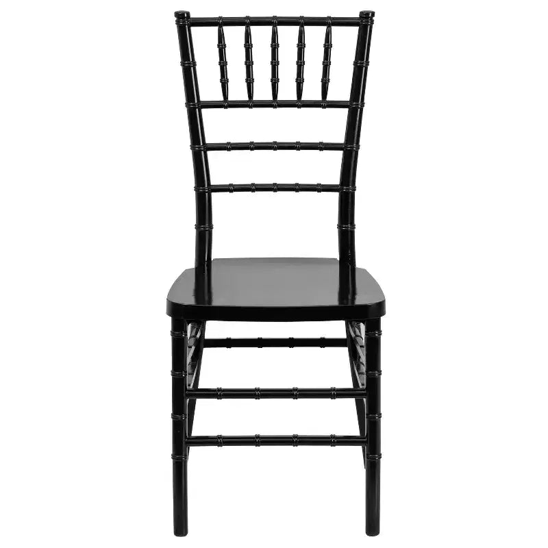 Sedia Chiavari impilabile in resina Nera / Bianca / Dorata / Argentata / Color Champagne / Mogano / Peltro, 2 posti