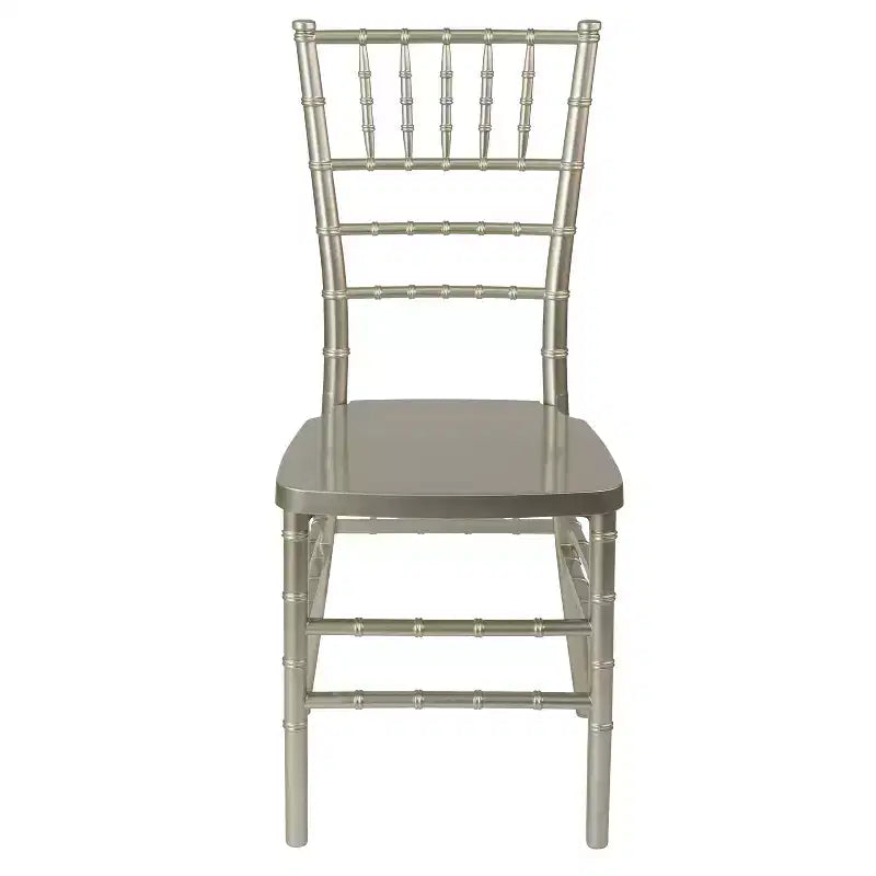 Sedia Chiavari impilabile in resina Nera / Bianca / Dorata / Argentata / Color Champagne / Mogano / Peltro, 2 posti