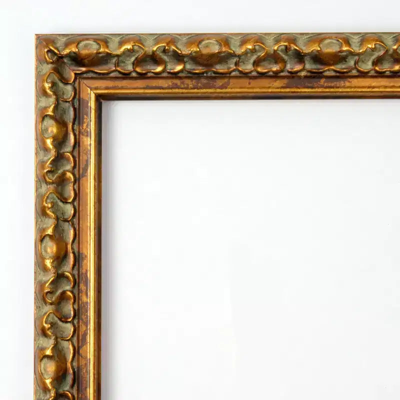 Specchio da parete in bronzo anticato Amanti Art, non smussato, per bagno