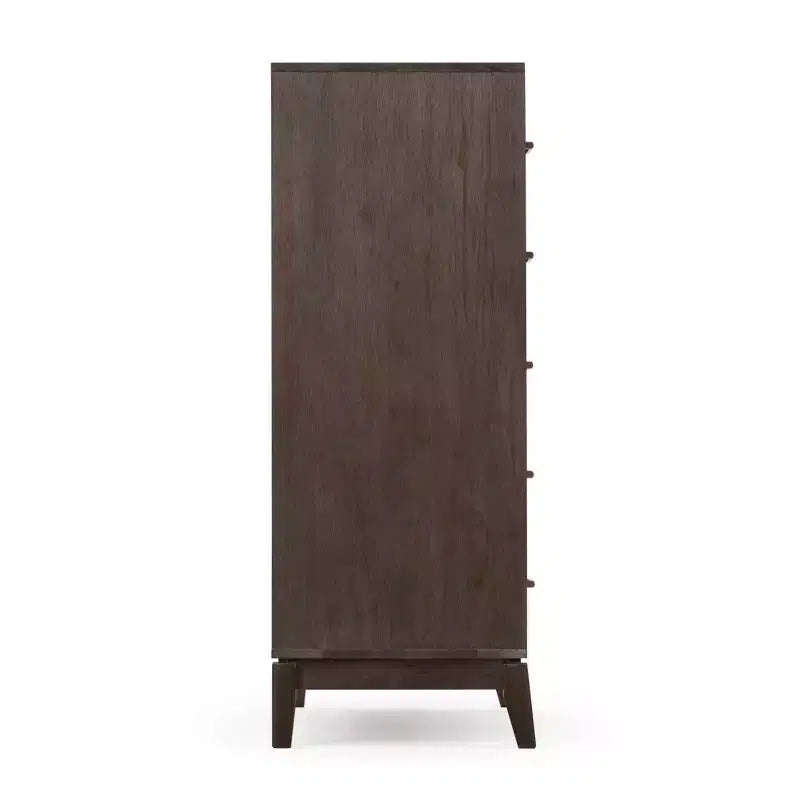 Cassettiera contemporanea a 5 cassetti in legno massello Plank+Beam