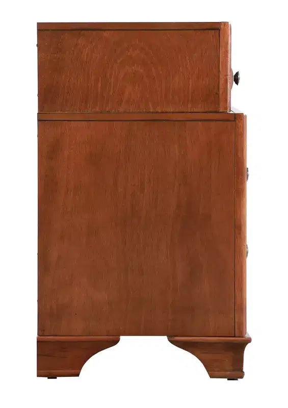 Comodino a 3 cassetti LaVita di Passion Furniture in rovere (73,66 cm A x 60,96 cm L x 43,18 cm P)