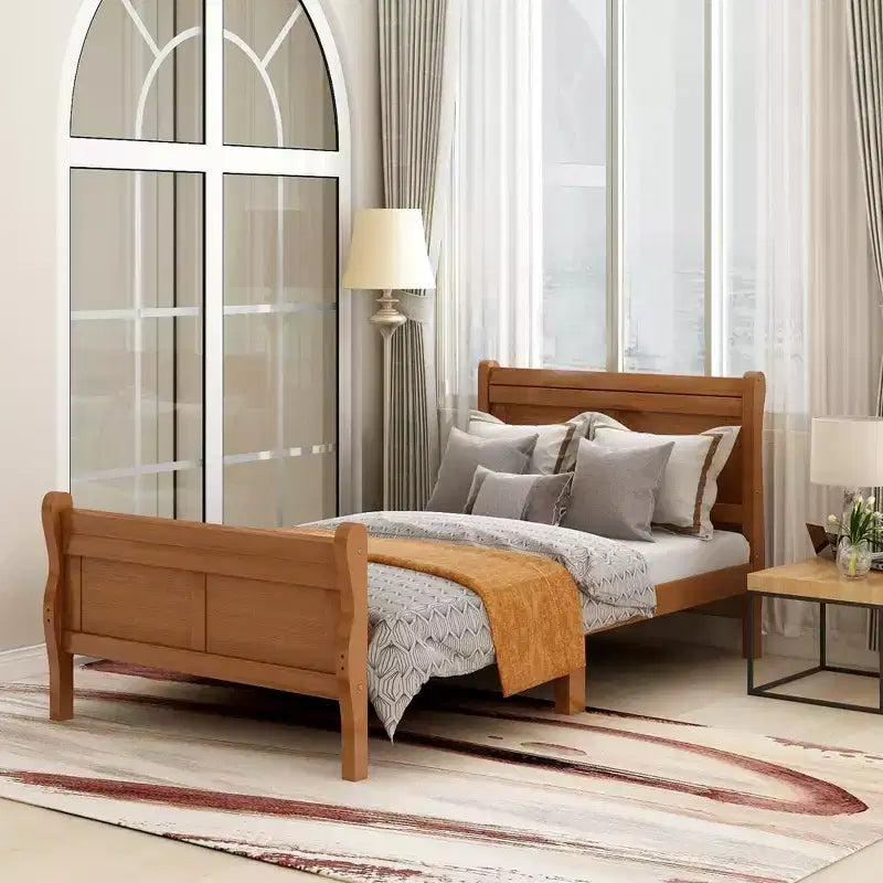 Letto a piattaforma matrimoniale/una piazza e mezza/queen size con testiera e pediera RE-ModernLuxe