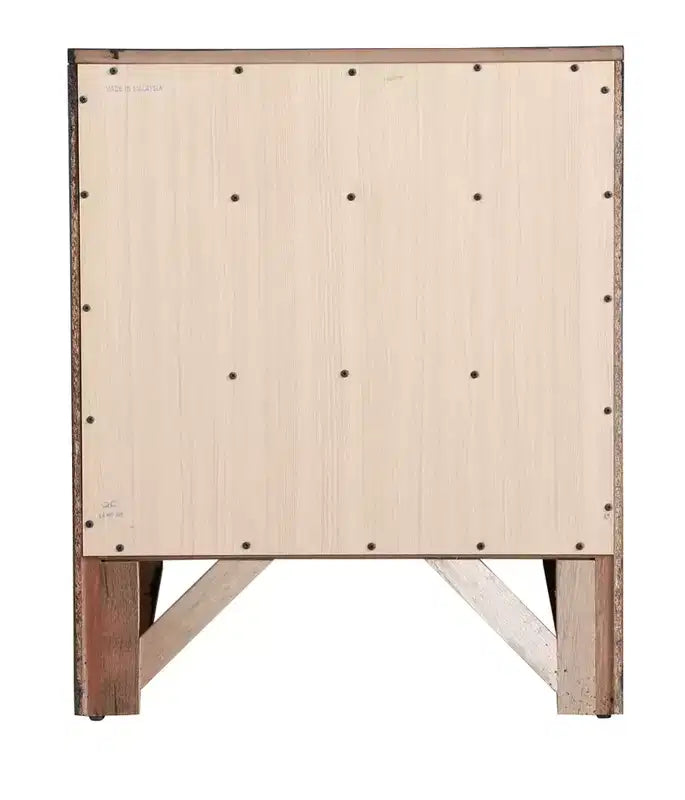 Comodino Marilla a 3 cassetti di Passion Furniture (71 cm A x 58 cm L x 43 cm P)