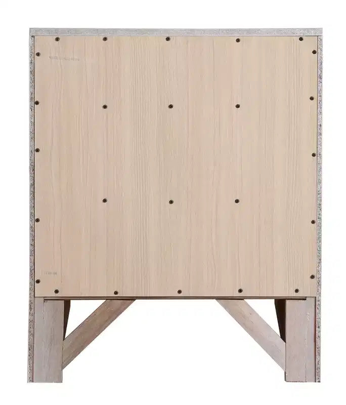 Comodino Marilla a 3 cassetti di Passion Furniture (71 cm A x 58 cm L x 43 cm P)