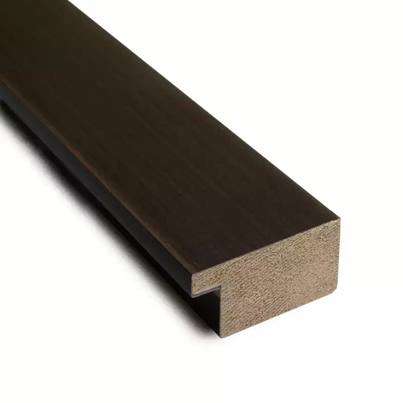 Specchio da parete per bagno Amanti Art Espresso Brown in legno senza smusso