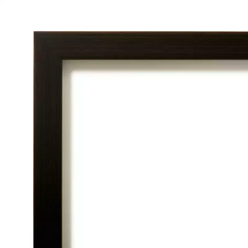 Specchio da parete per bagno Amanti Art Espresso Brown in legno senza smusso