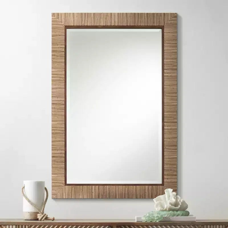 Specchio da parete rettangolare Uttermost Farria 24 x 36, finitura naturale opaca
