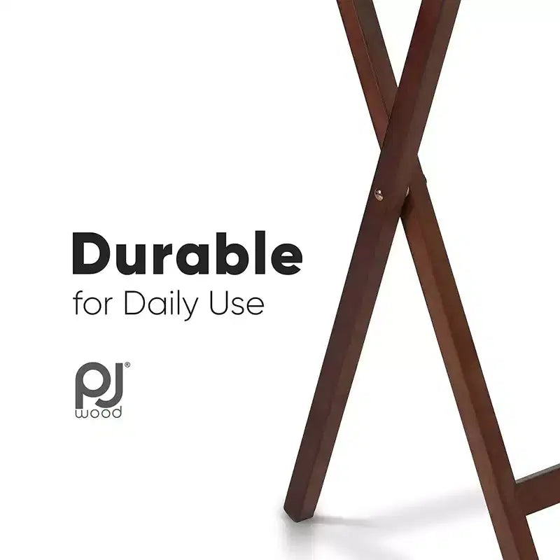 PJ Wood - Tavolino/Scrivania Pieghevole Portatile per Snack TV, Rovere Miele (Confezione da 6)