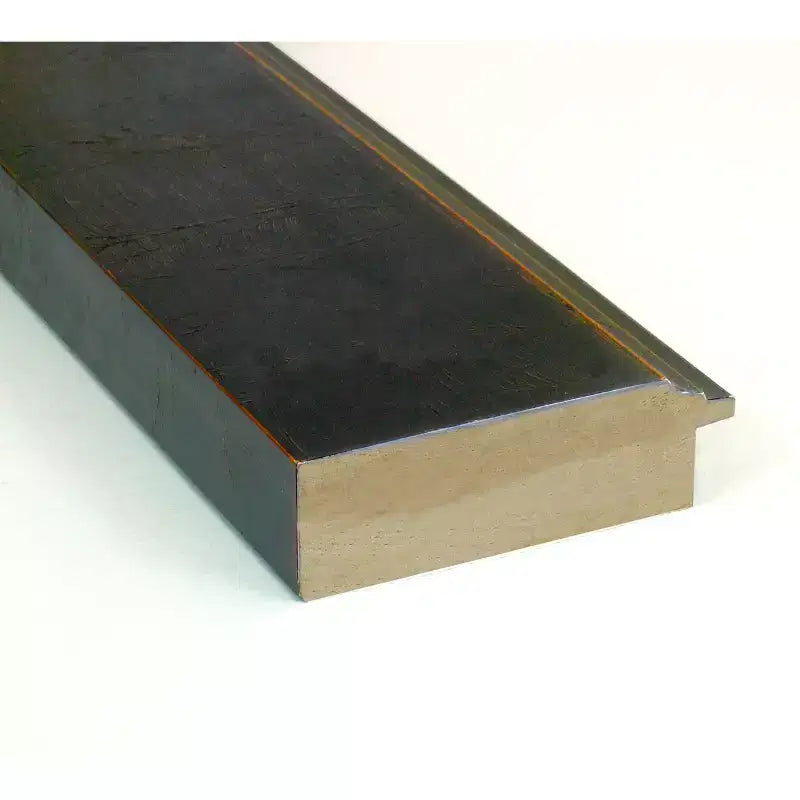 Amanti Art Milano Specchio da parete per bagno in legno smussato color bronzo