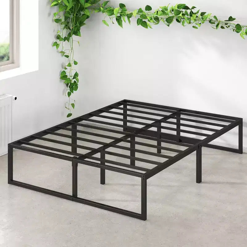 Lorelai 14 Struttura Letto con Piattaforma in Metallo Nera - Zinus