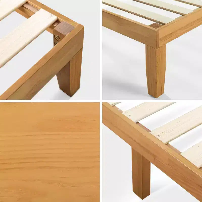 Moiz 14 Struttura letto in legno colore naturale - Zinus
