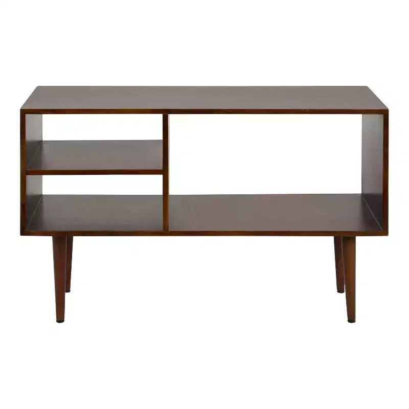 Tavolino consolle rettangolare in legno Kate and Laurel Locklear, 38x14x25, marrone noce
