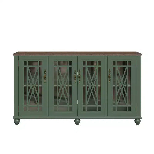 63 Vintage Storage Sideboard Buffet Accent Cabinet - Festivo