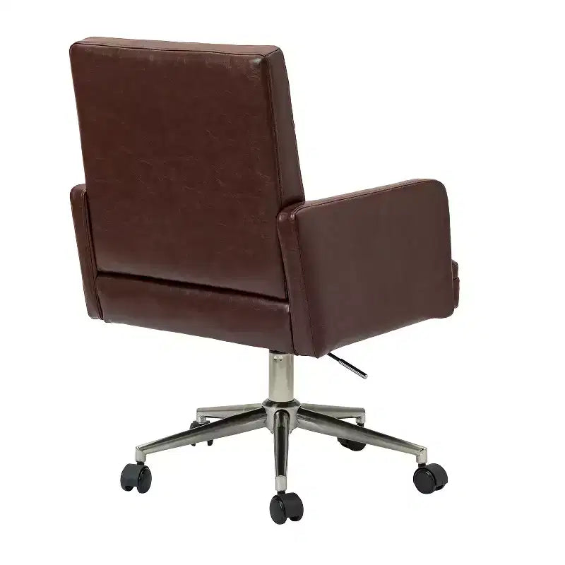Sedia da ufficio Josua Modern Button-tufted con gambe in metallo | KARAT HOME