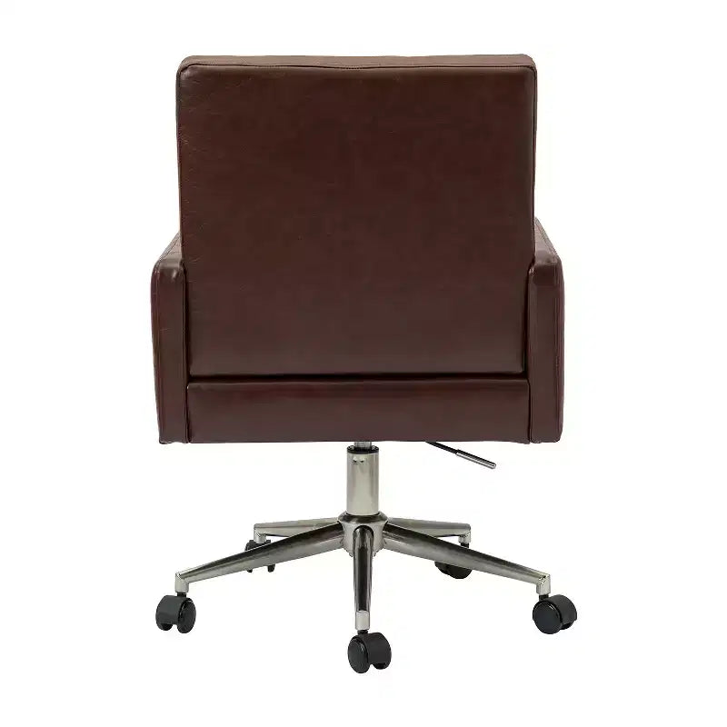 Sedia da ufficio Josua Modern Button-tufted con gambe in metallo | KARAT HOME