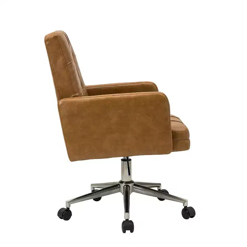 Sedia da ufficio Josua Modern Button-tufted con gambe in metallo | KARAT HOME