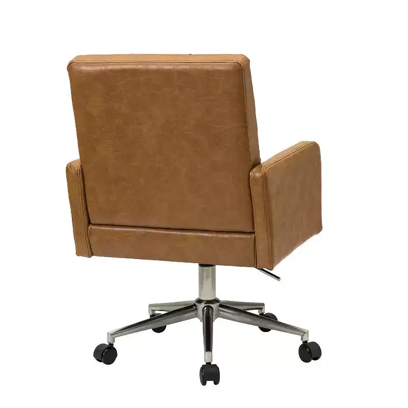 Sedia da ufficio Josua Modern Button-tufted con gambe in metallo | KARAT HOME