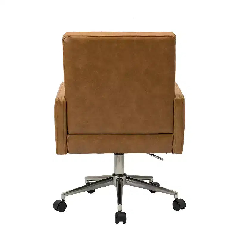 Sedia da ufficio Josua Modern Button-tufted con gambe in metallo | KARAT HOME