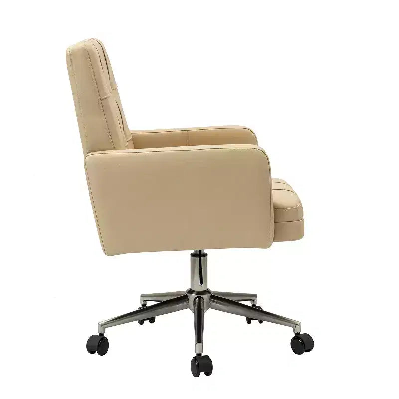 Sedia da ufficio Josua Modern Button-tufted con gambe in metallo | KARAT HOME