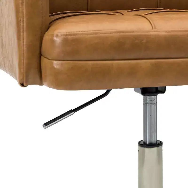 Sedia da ufficio Josua Modern Button-tufted con gambe in metallo | KARAT HOME