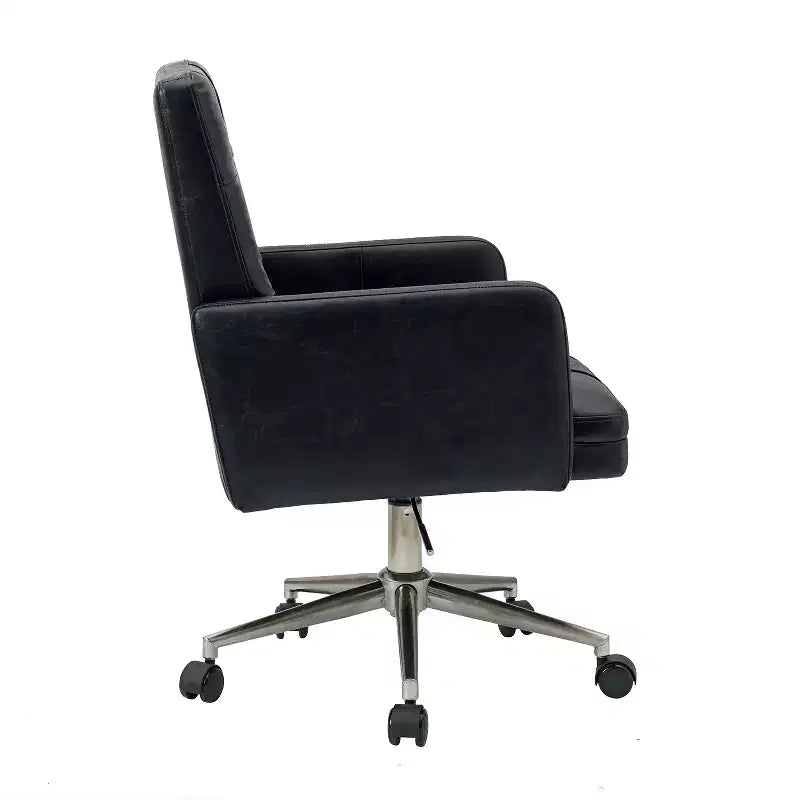 Sedia da ufficio Josua Modern Button-tufted con gambe in metallo | KARAT HOME