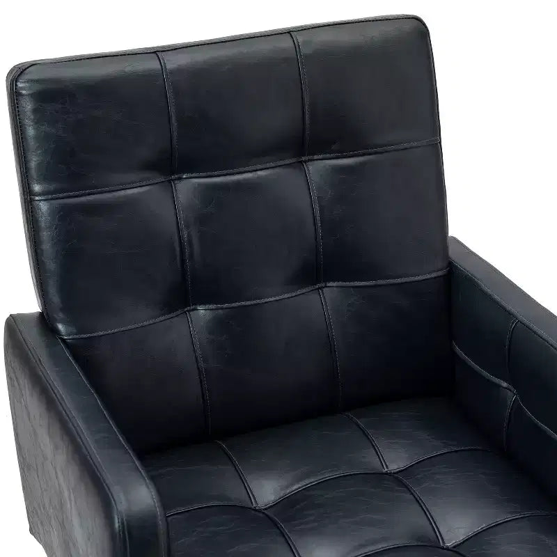Sedia da ufficio Josua Modern Button-tufted con gambe in metallo | KARAT HOME