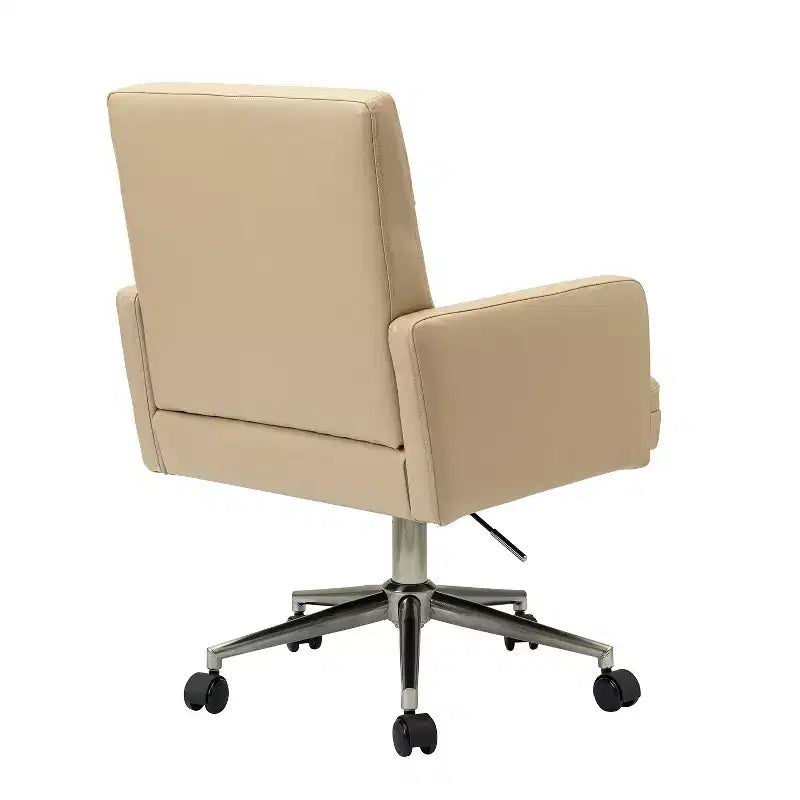 Sedia da ufficio Josua Modern Button-tufted con gambe in metallo | KARAT HOME