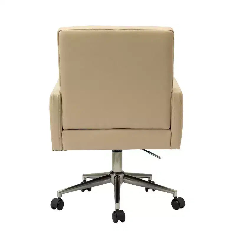 Sedia da ufficio Josua Modern Button-tufted con gambe in metallo | KARAT HOME