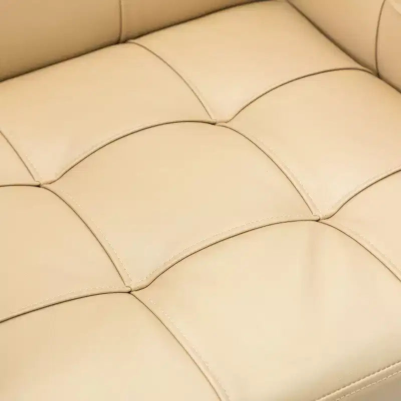 Sedia da ufficio Josua Modern Button-tufted con gambe in metallo | KARAT HOME