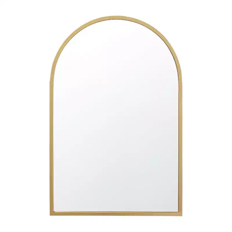 Flash Furniture Mila Specchio da Parete con Cornice ad Arco in Metallo per Corridoi, Ingressi, Sale da Pranzo e Soggiorni