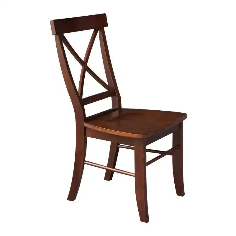 Set di 2 sedie con schienale a X in legno massello - International Concepts