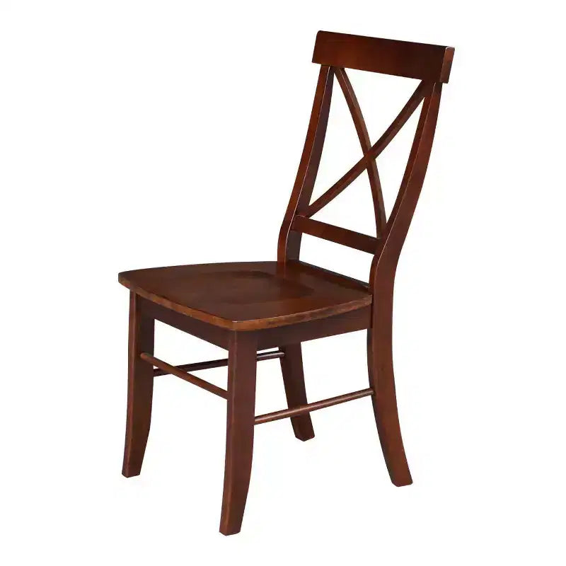 Set di 2 sedie con schienale a X in legno massello - International Concepts