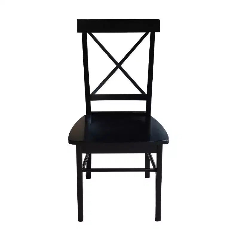 Set di 2 sedie con schienale a X in legno massello - International Concepts