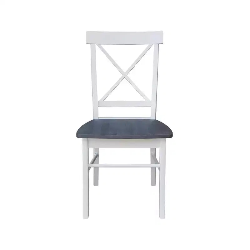 Set di 2 sedie con schienale a X in legno massello - International Concepts