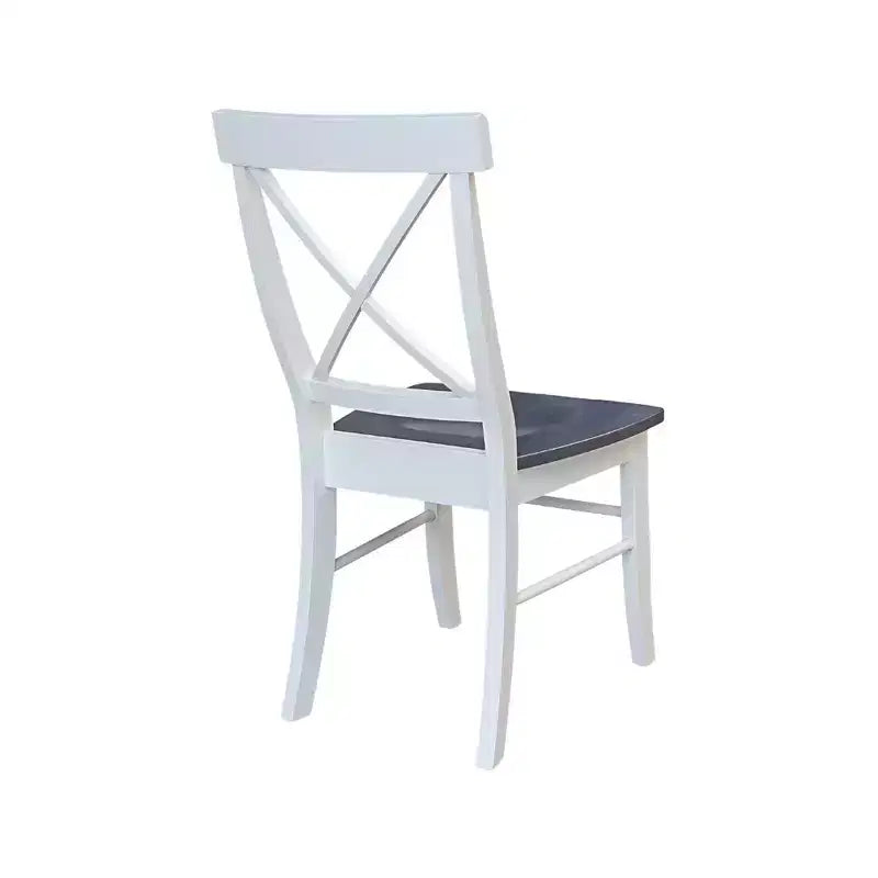 Set di 2 sedie con schienale a X in legno massello - International Concepts