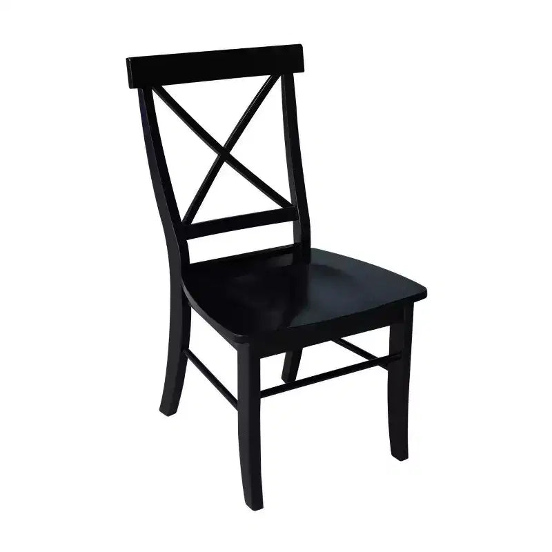 Set di 2 sedie con schienale a X in legno massello - International Concepts