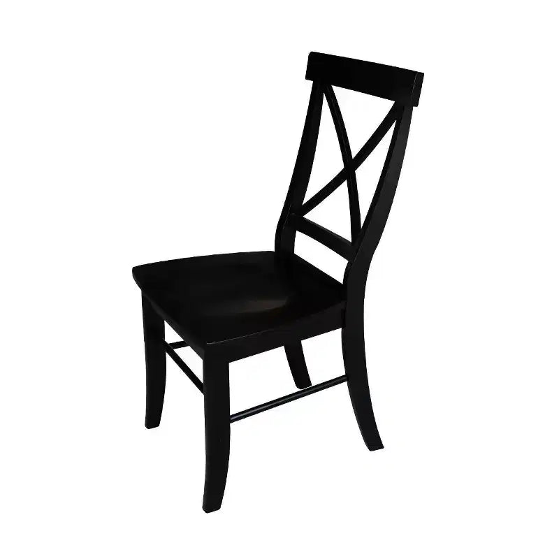 Set di 2 sedie con schienale a X in legno massello - International Concepts