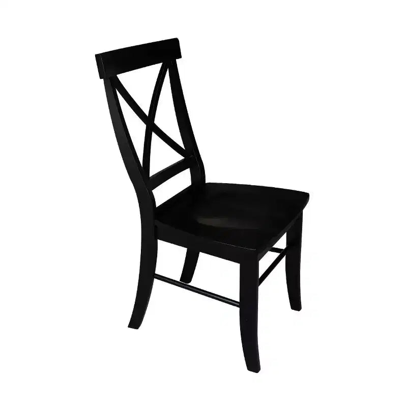 Set di 2 sedie con schienale a X in legno massello - International Concepts