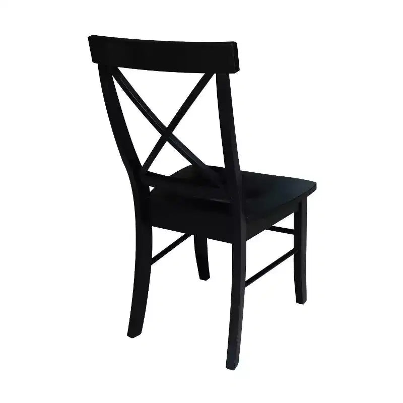 Set di 2 sedie con schienale a X in legno massello - International Concepts