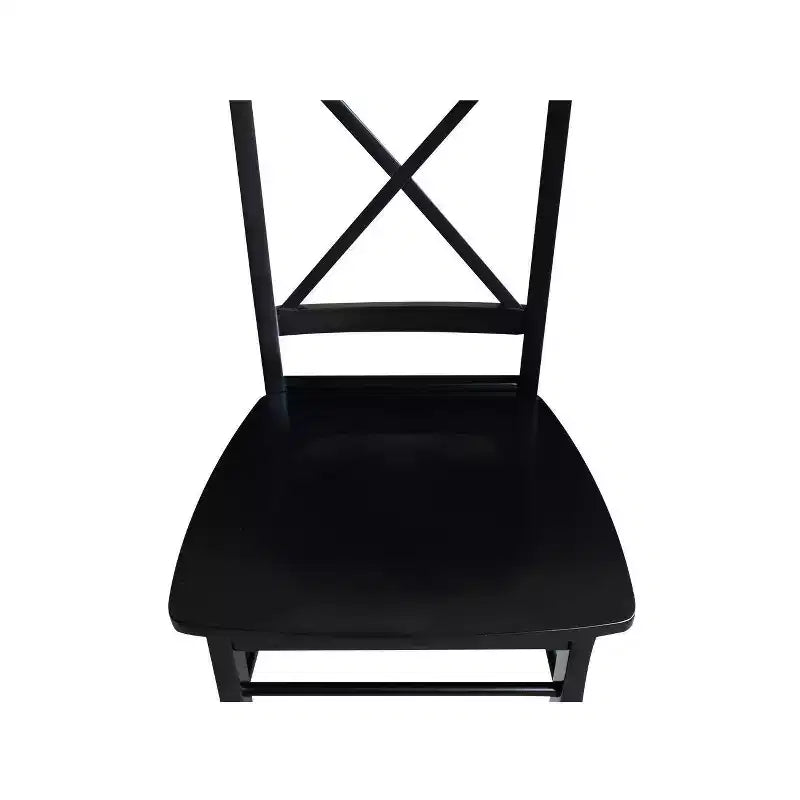 Set di 2 sedie con schienale a X in legno massello - International Concepts
