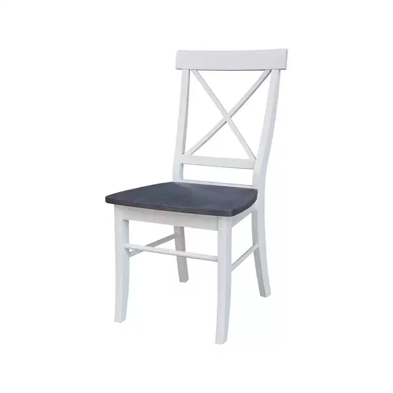 Set di 2 sedie con schienale a X in legno massello - International Concepts