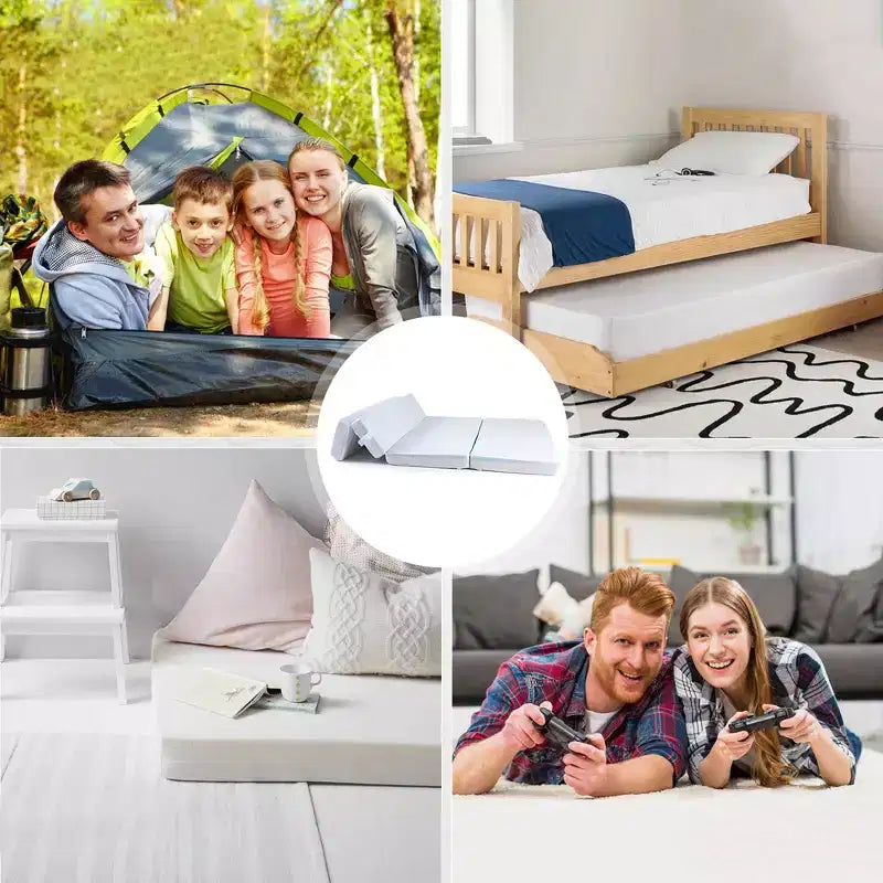 Divano Letto Pieghevole Cheer Collection a 4 Sezioni con 1 Strato in Memory Foam Imbottito in Gel