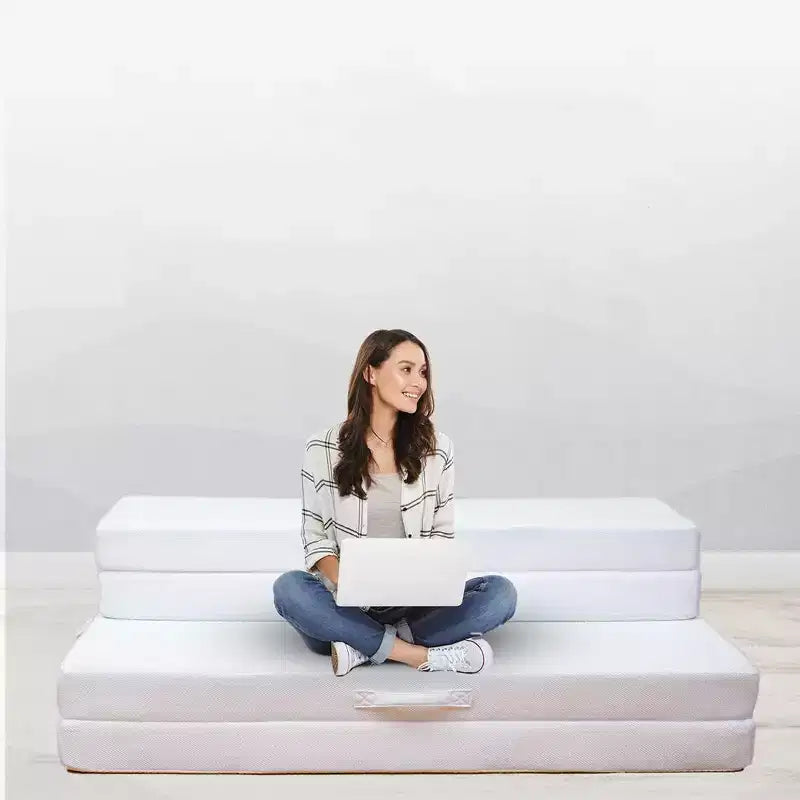 Divano Letto Pieghevole Cheer Collection a 4 Sezioni con 1 Strato in Memory Foam Imbottito in Gel