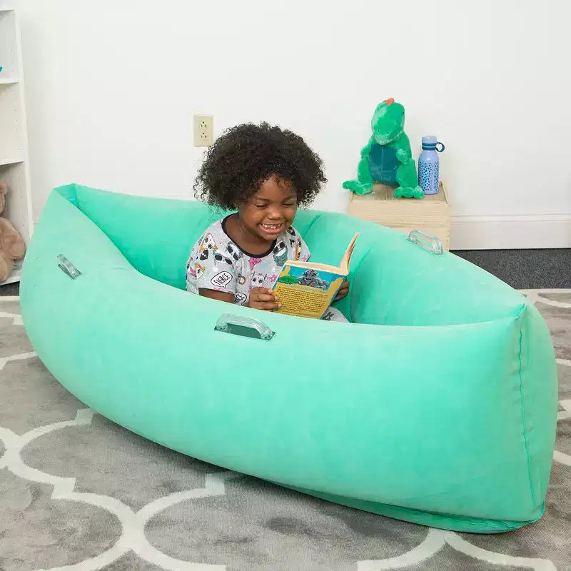 Bouncyband Comfy Hugging Peapod, Bozzolo Sensoriale, 60, per bambini dai 6 ai 12 anni e alti fino a 90-150 cm, verde