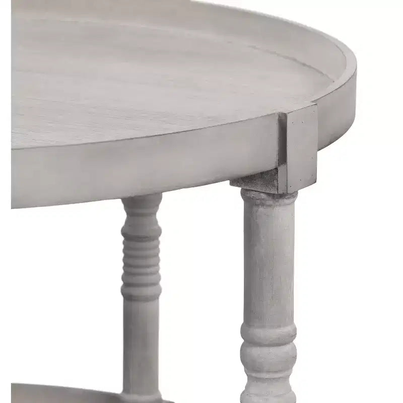 Tavolino rotondo in legno Kate and Laurel Bellport