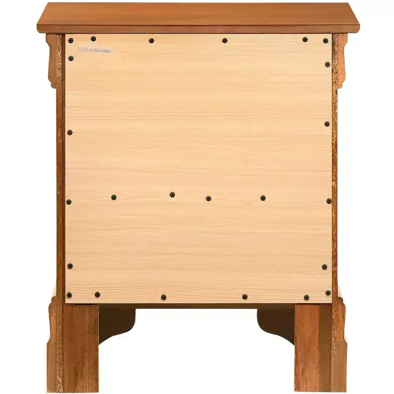 Comodino a 2 cassetti Passion Furniture Louis Philippe (24 pollici A X 21 pollici L X 16 pollici P)