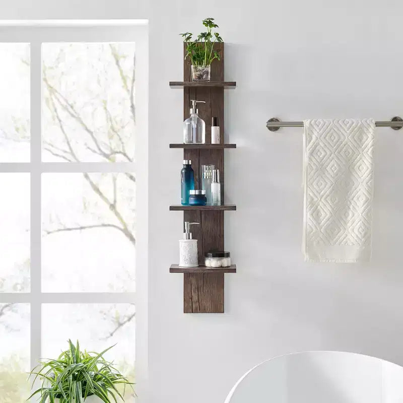 Scaffale a colonna con struttura a spina, 4 ripiani, 39,5 x 9, linea Utility - Danya B.