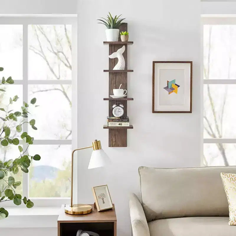 Scaffale a colonna con struttura a spina, 4 ripiani, 39,5 x 9, linea Utility - Danya B.
