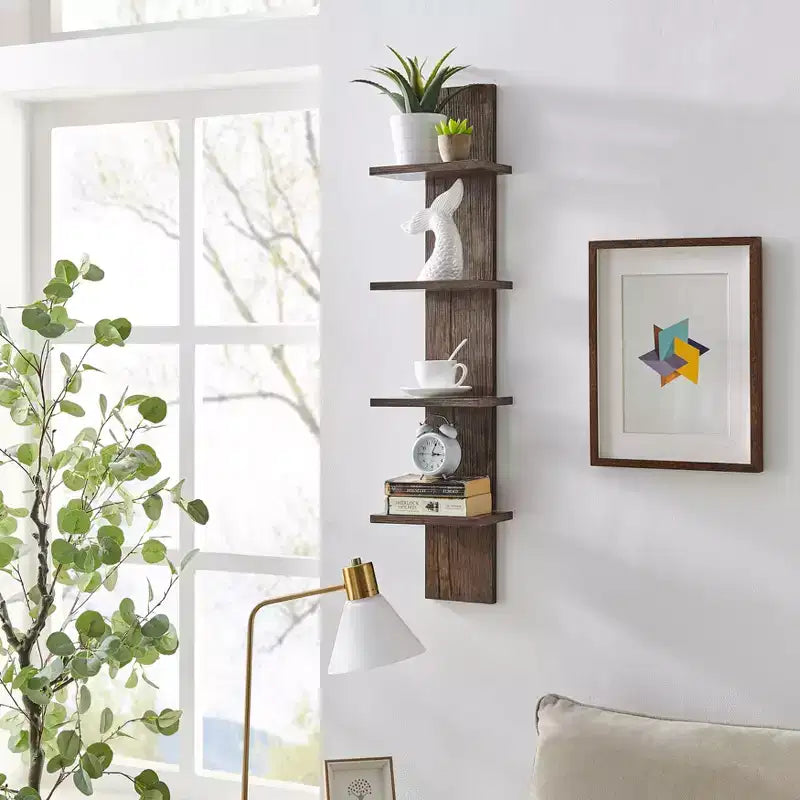 Scaffale a colonna con struttura a spina, 4 ripiani, 39,5 x 9, linea Utility - Danya B.